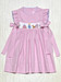 Petit Bebe Pink Micro Check Princess Smocked Dress