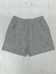 Lily Pads Heather Grey Jersey Boys Shorts with Pockets