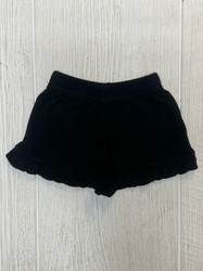 Lily Pads Black Ruffle Shortie Shorts