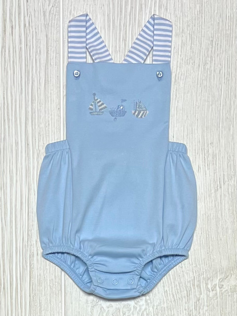 Squiggles 3 Little Boats Bubble Romper