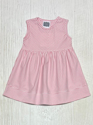 True Pink Stripe Dress