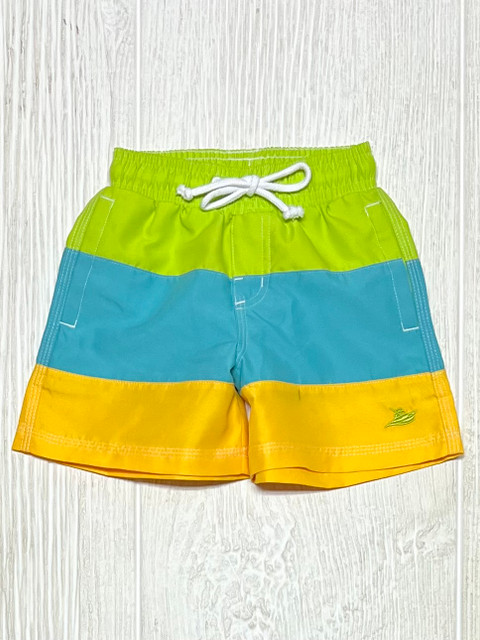 Southbound Lime Colorblock Swimtrunk