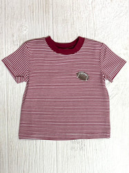 Cypress Row Dark Red Stripe Tailgate T-Shirt