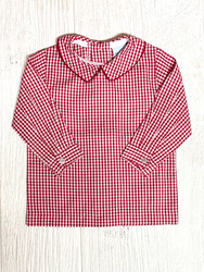 Bailey Boys Red Check L/S Piped Shirt