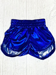 Belle Cher Royal Blue Metallic Shorts