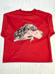 J. Bailey Red Spaniel Dog Performance Graphic Tee