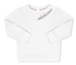 SET White Sweatshirt with ALBAMA Embroidery
