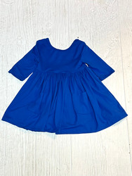 Mila & Rose Royal Blue 3/4 Sleeve Pocket Twirl Dress