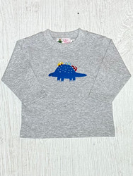 Lily Pads Heather Grey Cars on Dino L/S Tee.