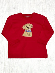 Lily Pads Red Lab with Baseball L/S Tee.