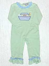 Three Sisters Noahs Ark Applique Girls Romper