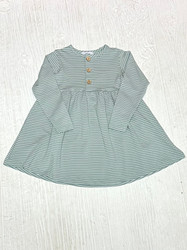 Ishtex Sage Stripe Girls Dress