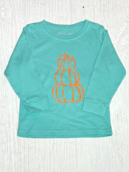 Mustard & Ketchup Kids Mint Pumpkin Stack Tee