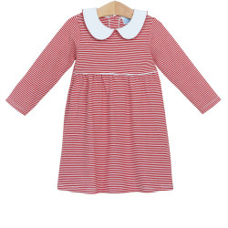 Trotter Street Kids Red Stripe Claire Dress