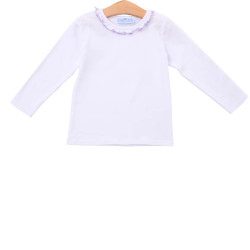 Trotter Street Kids Lavender Vera Ruffle Top