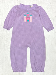 Lily Pads Lavender Castle Ruffle Bubble Romper