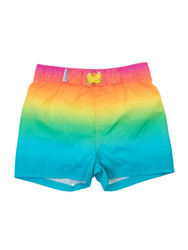 RuffleButts Neon Sunset Swimtrunks