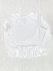 Funtasia Too White Ruffle L/S Rashguard