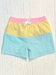 Millie Jay Pastel Colorblock Swimtrunks