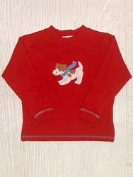 Lily Pads Red/Blue Dog with Bandana Sweatshirt