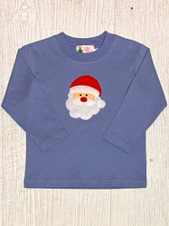 Lily Pads Chambray Santa Applique Tee
