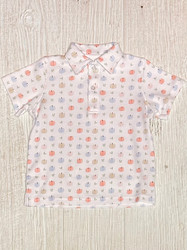 Bailey Boys Pumpkin Print Polo