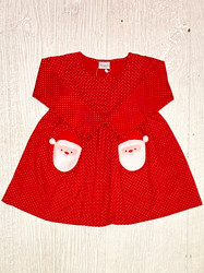 Squiggles Santa Sherpa Pocket Dress