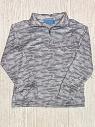 J Bailey Grey Camo Performance Half Zip
