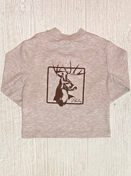 J Bailey Deer on Oatmeal L/S Logo Tee