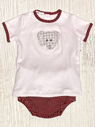 Magnolia Baby Crimson Cutie Diaper Set