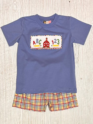 Banana Split School Days Smock Boy Short Set