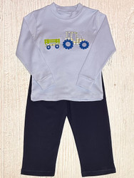Squiggles Farm Tractor Pant Set