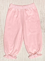 Lily Pads Light Pink Thin Stripe Elastic Ruffle Bloomer Pants