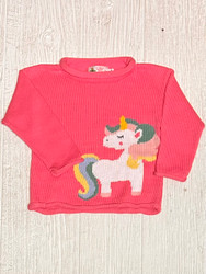 Lily Pads Bubblegum Unicorn Roll Neck Sweater