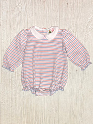 Lily Pads Blue/Pink Stripe Bubble