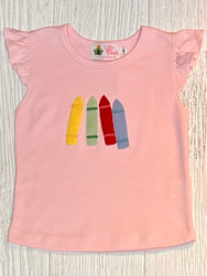 Lily Pads Light Pink Crayons Tee