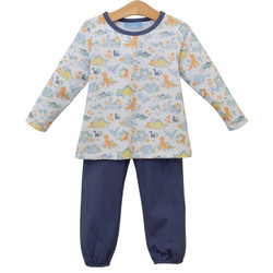 Trotter Street Kids Dino Adventure Bloomer Pant Set