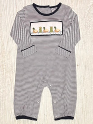 Three Sisters Mallard Duck Smocked Boy Romper