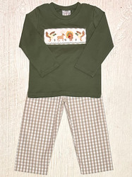 Three Sisters Boys Life Smocked Boys Pant Set