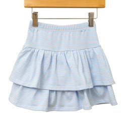 Trotter Street Kids Light Blue Stripe Rosemary Skort