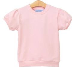 Trotter Street Kids Light Pink Landry Puff Sleeve Top