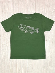 Mustard & Ketchup Kids Dark Green Bass Tee