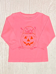 Mustard & Ketchup Kids Pink Pumpkin Candy Bucket Tee