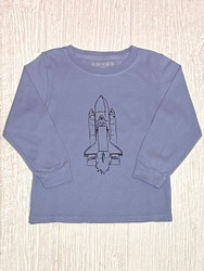 Mustard & Ketchup Kids Denim Rocketship Tee