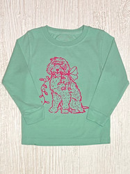 Mustard & Ketchup Kids Mint Christmas Doodle Tee