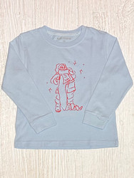 Mustard & Ketchup Kids Light Blue Santas Good List Tee