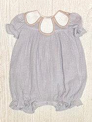 Sophie & Lucas Blue Cuddle Cotton Petal Playsuit