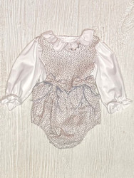 Sophie & Lucas Blue Blooms Girl Overall