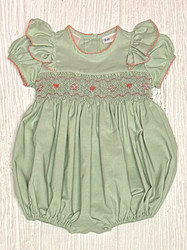LuLu BeBe Sage Smocked Girl Bubble