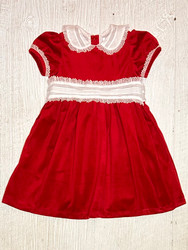 LuLu BeBe Red Velvet Lace Dress